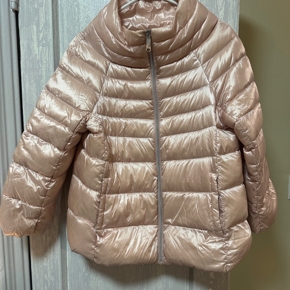 Shiny Pink Puffer Jacket